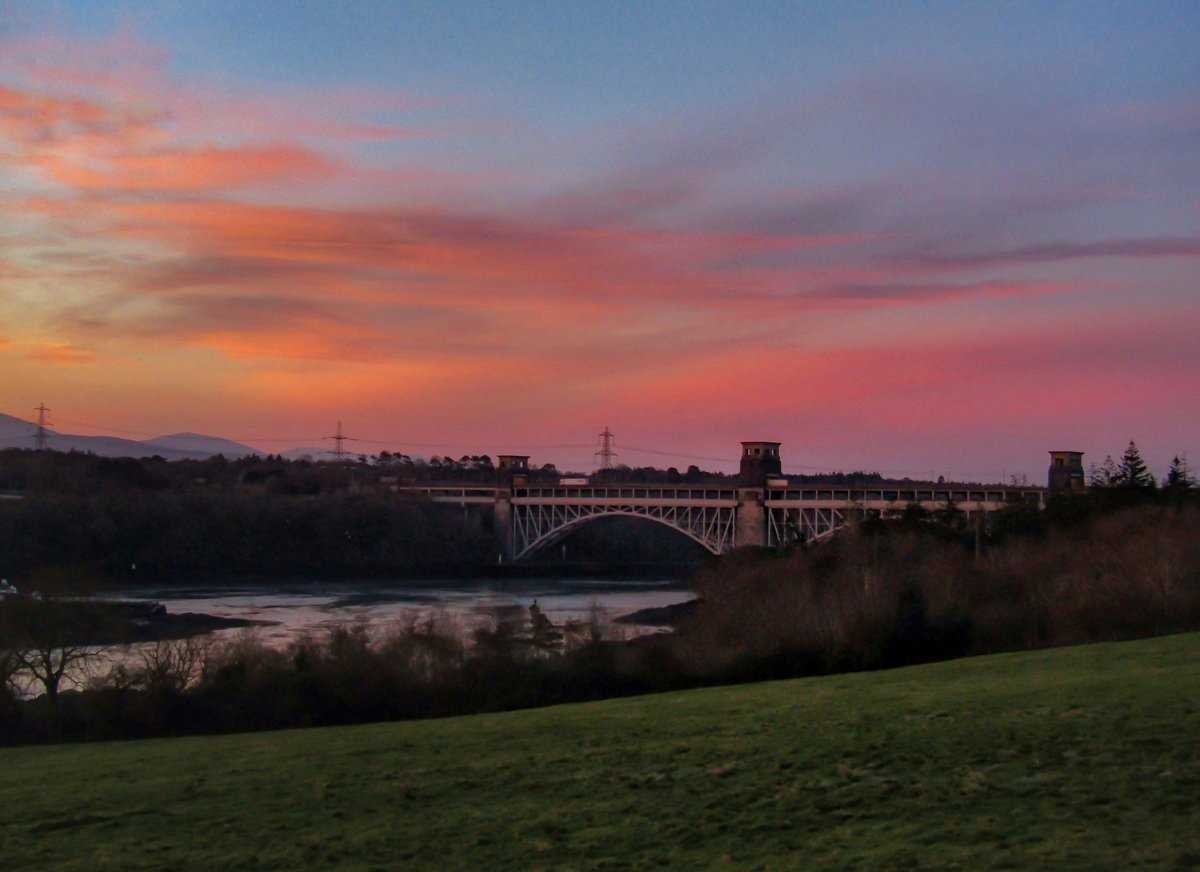 he Sunrise Sky', Britannia Bridge, North Wales (March 2019)